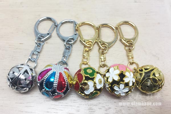 Japanese lucky bell keychain size M