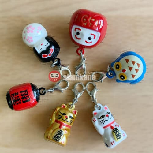 Lucky cat Bell 2 cm Lobster Clasp Special Set
