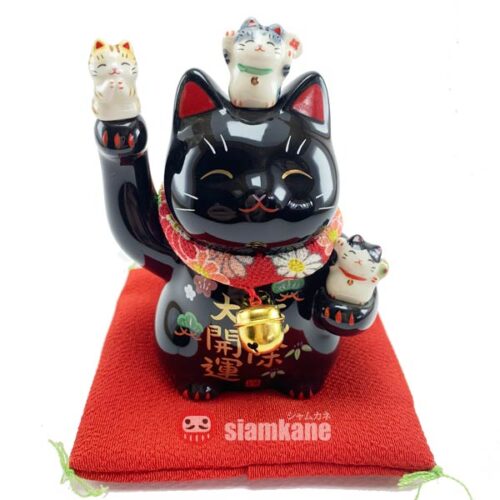 Shiawase Neko Lucky Cat 7144BK